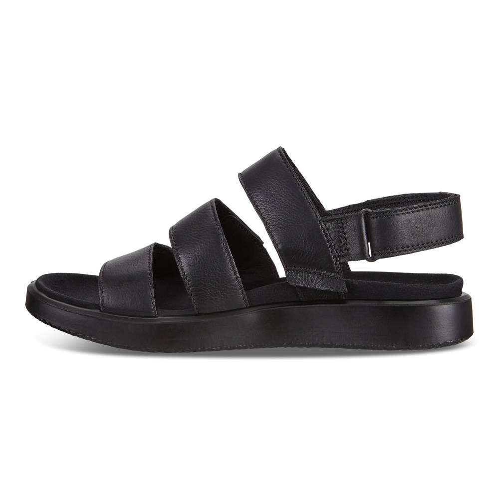 Sandalias Mujer - ECCO Flowt Flat - Negros - OYI865149